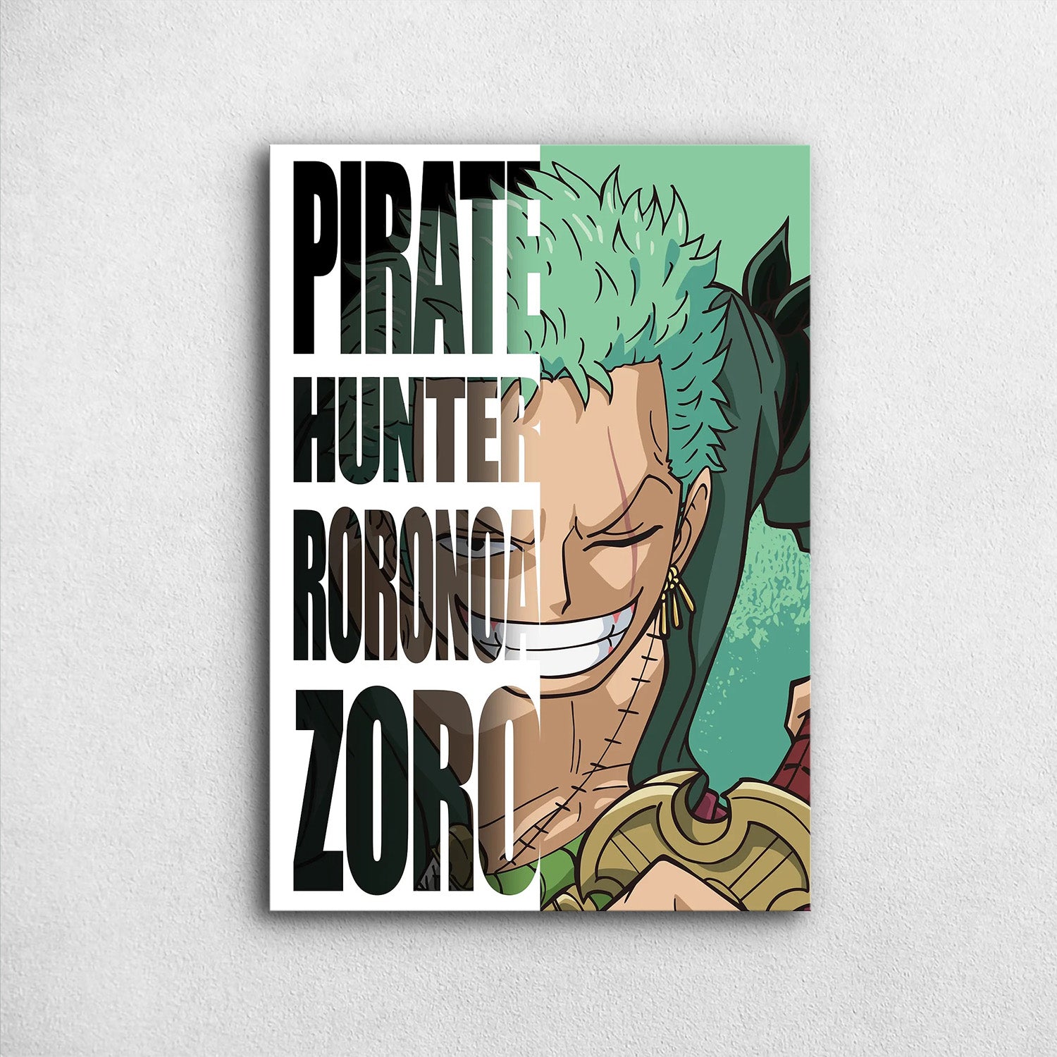 Pirate Hunter Roronoa Zoro - One Piece Metal Poster Media 1
