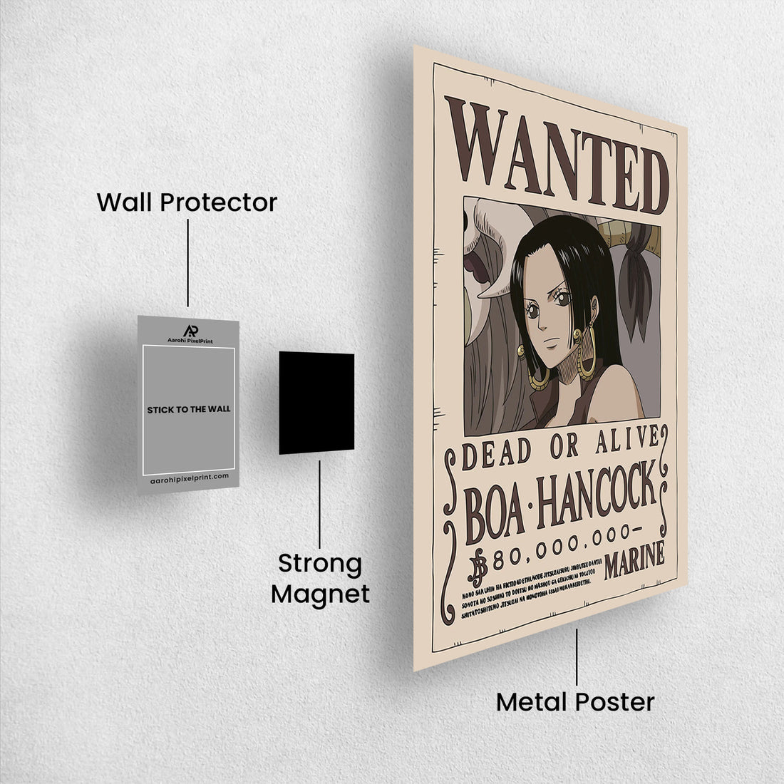 Boa Hancock Wanted - One Piece Metal Poster Media 1