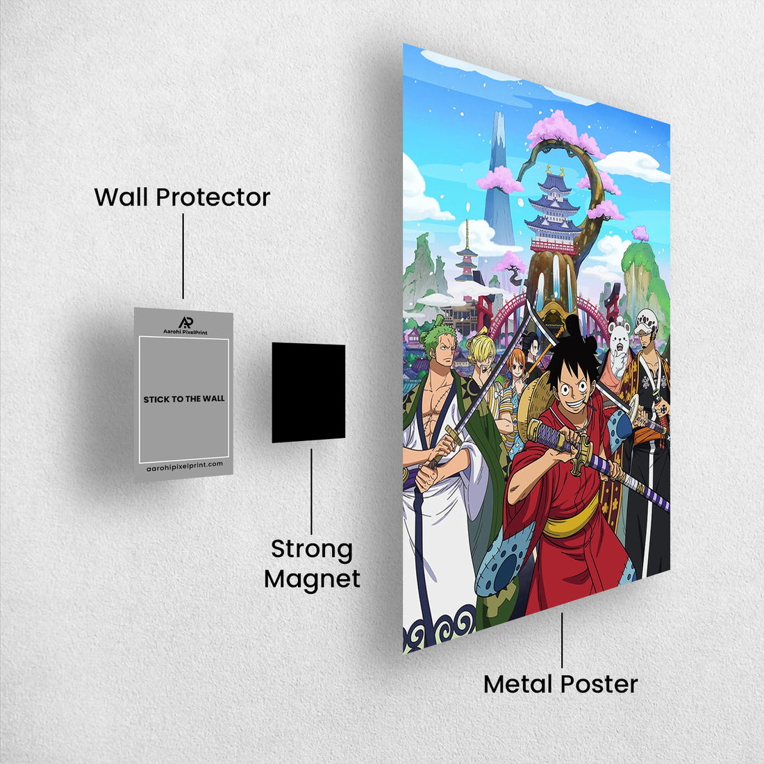 One Piece_ Samurai Souls in Wano_s Bloom - One Piece Metal Poster Media 1