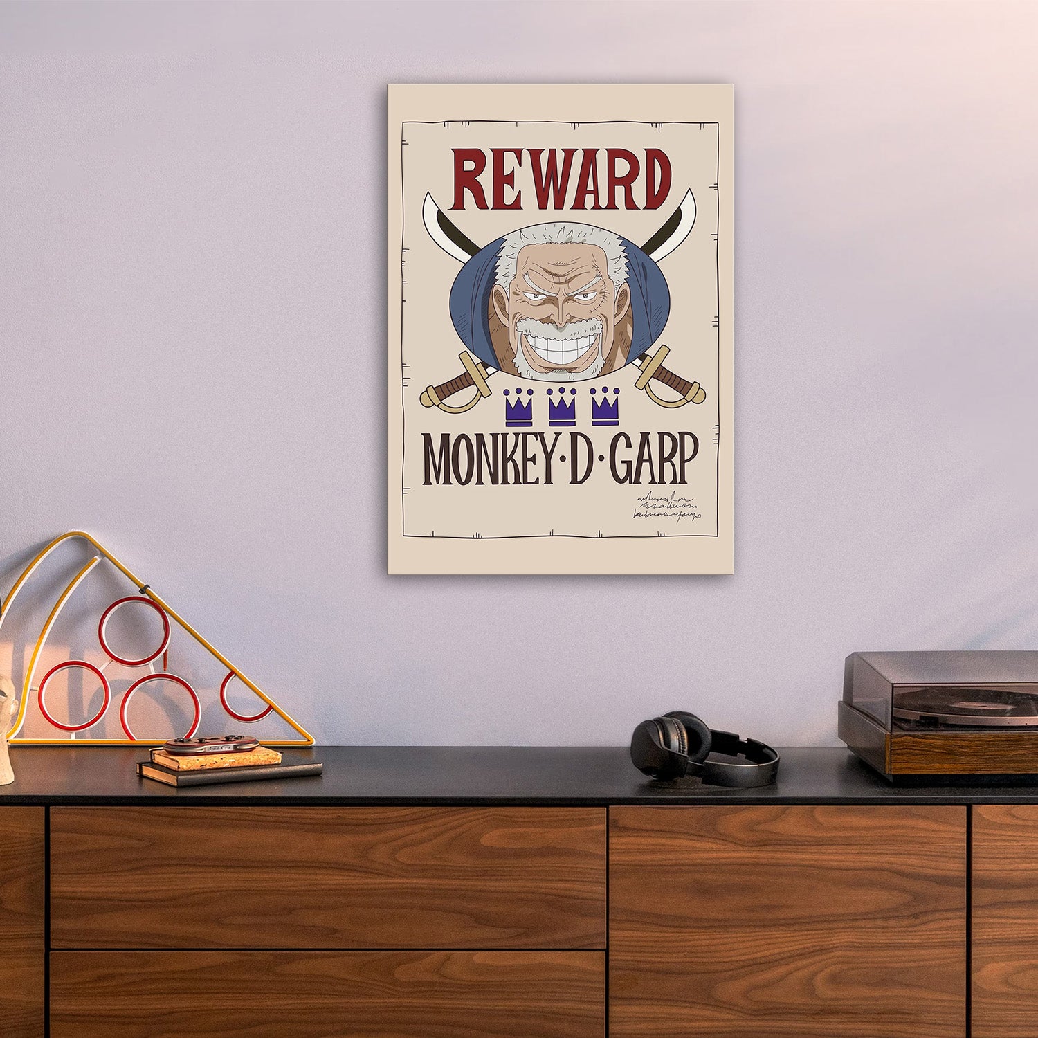 Monkey D. Garp Wanted - One Piece Metal Poster Media 5