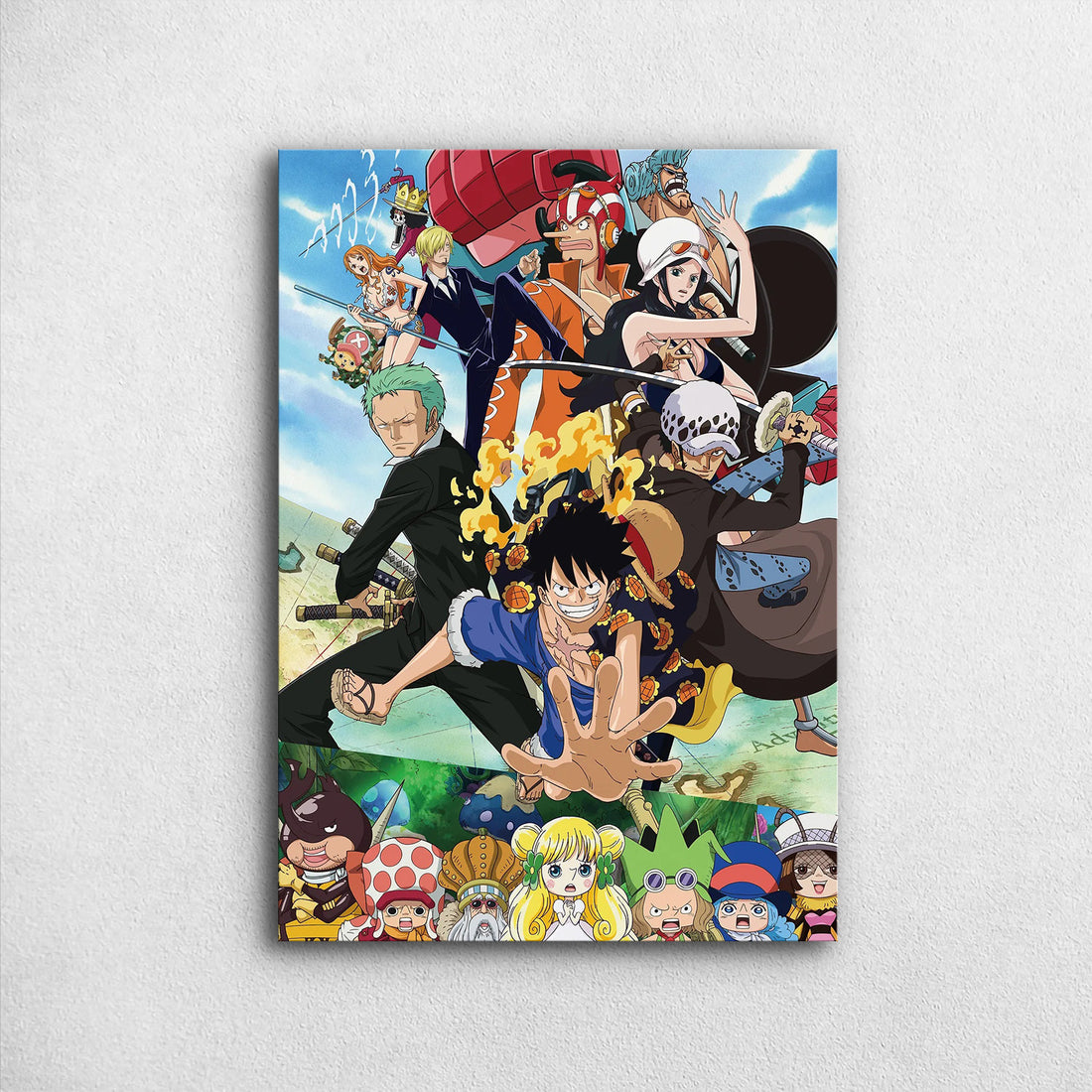One Piece_ Dressrosa Grand Alliance - One Piece Metal Poster Media 1