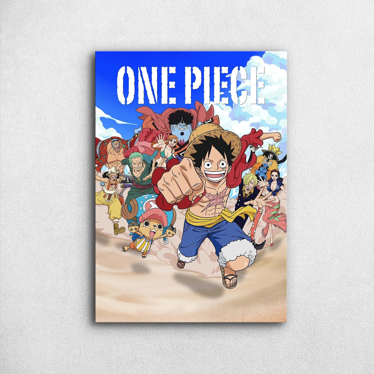 One Piece_ Straw Hat Crew Charge - One Piece Metal Poster Media 1