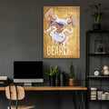 Gear 5 Luffy_ Upside down_ - One Piece Metal Poster Media 4