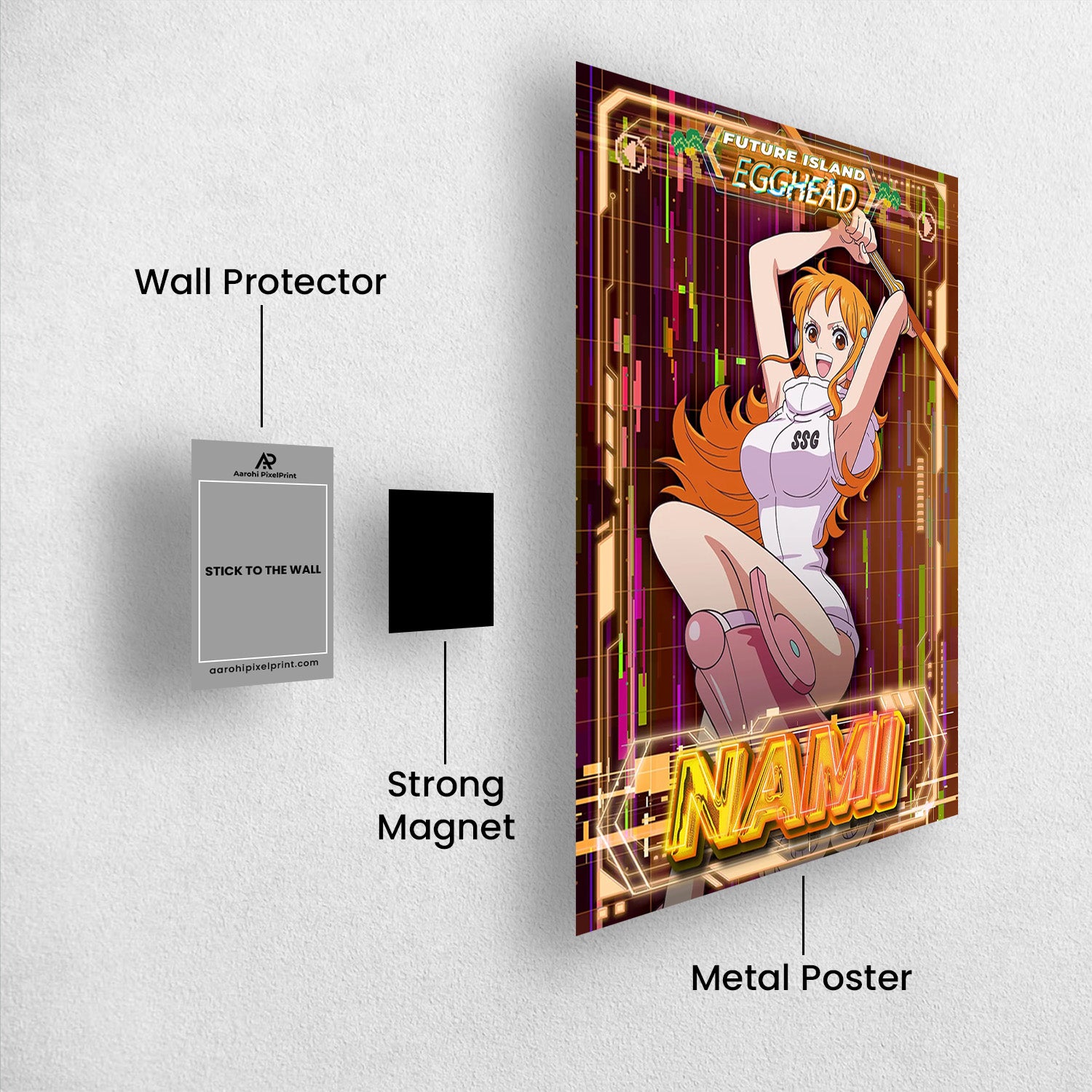 Nami_s Future Island Adventure - One Piece Metal Poster Media 2