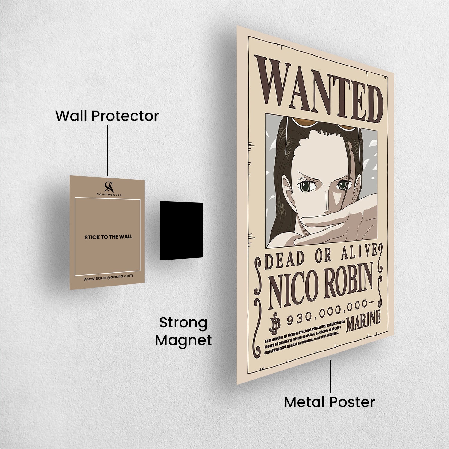 Nico Robin Wanted after Wano - One Piece Metal Poster Media 2