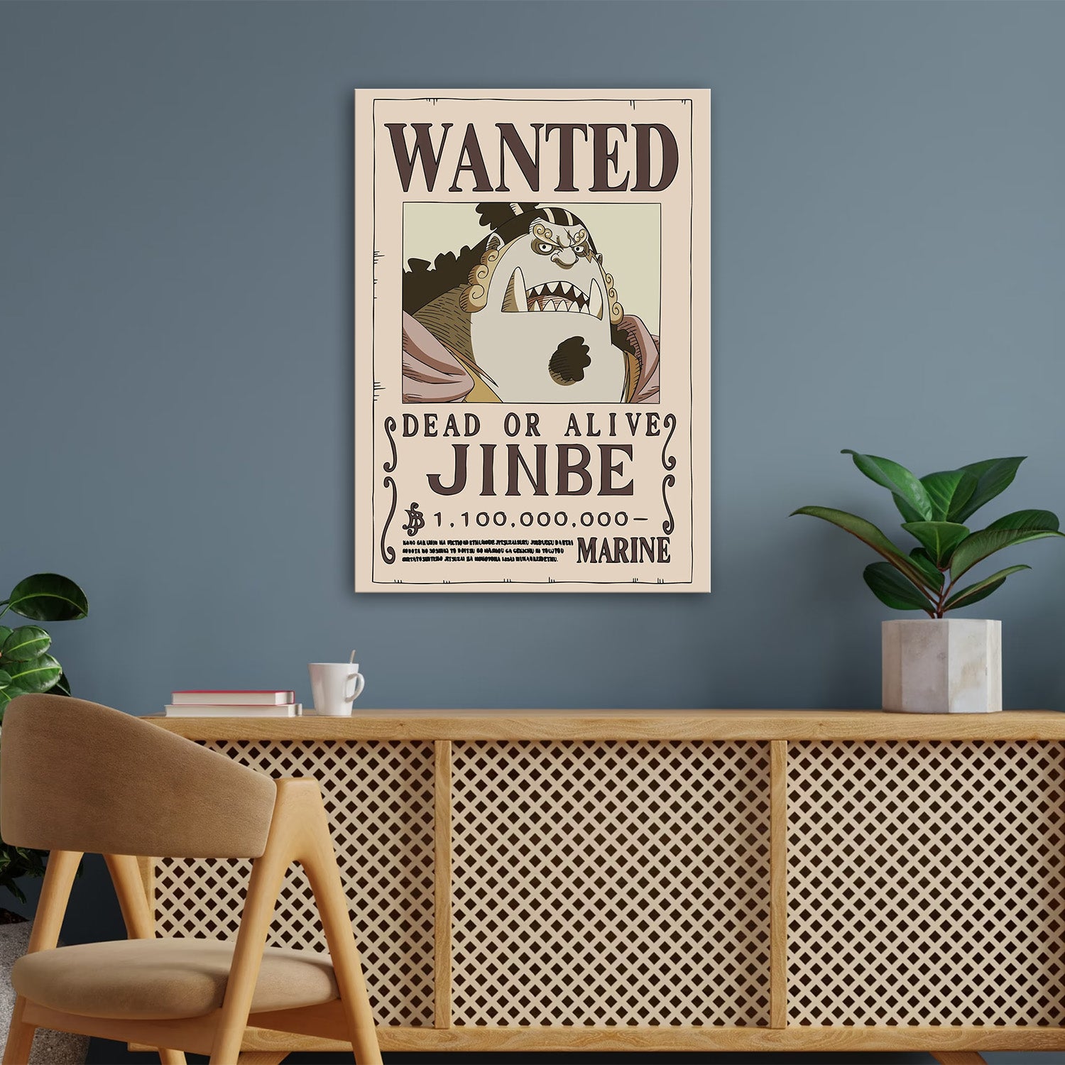 Jinbe Wanted after Wano - One Piece Metal Poster Media 3