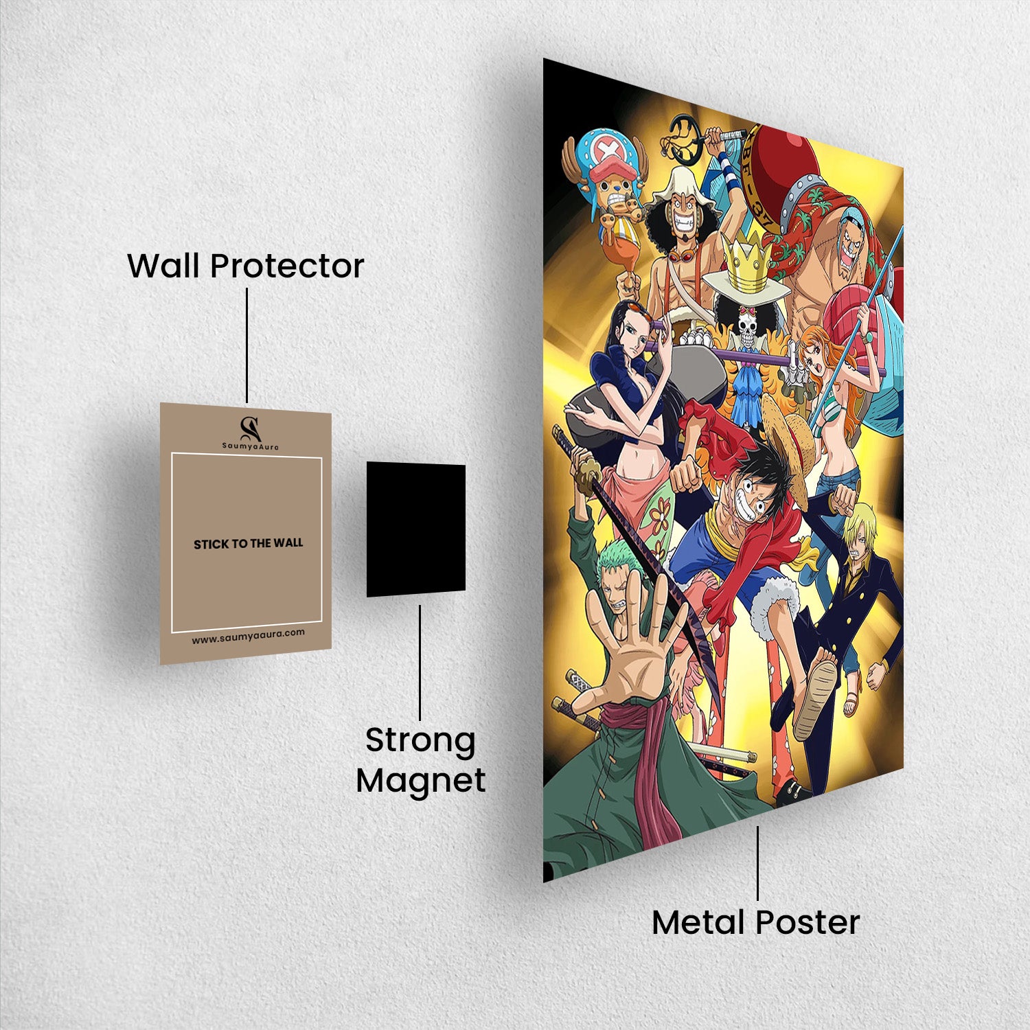 One Piece_ Straw Hats Assemble - One Piece Metal Poster Media 2