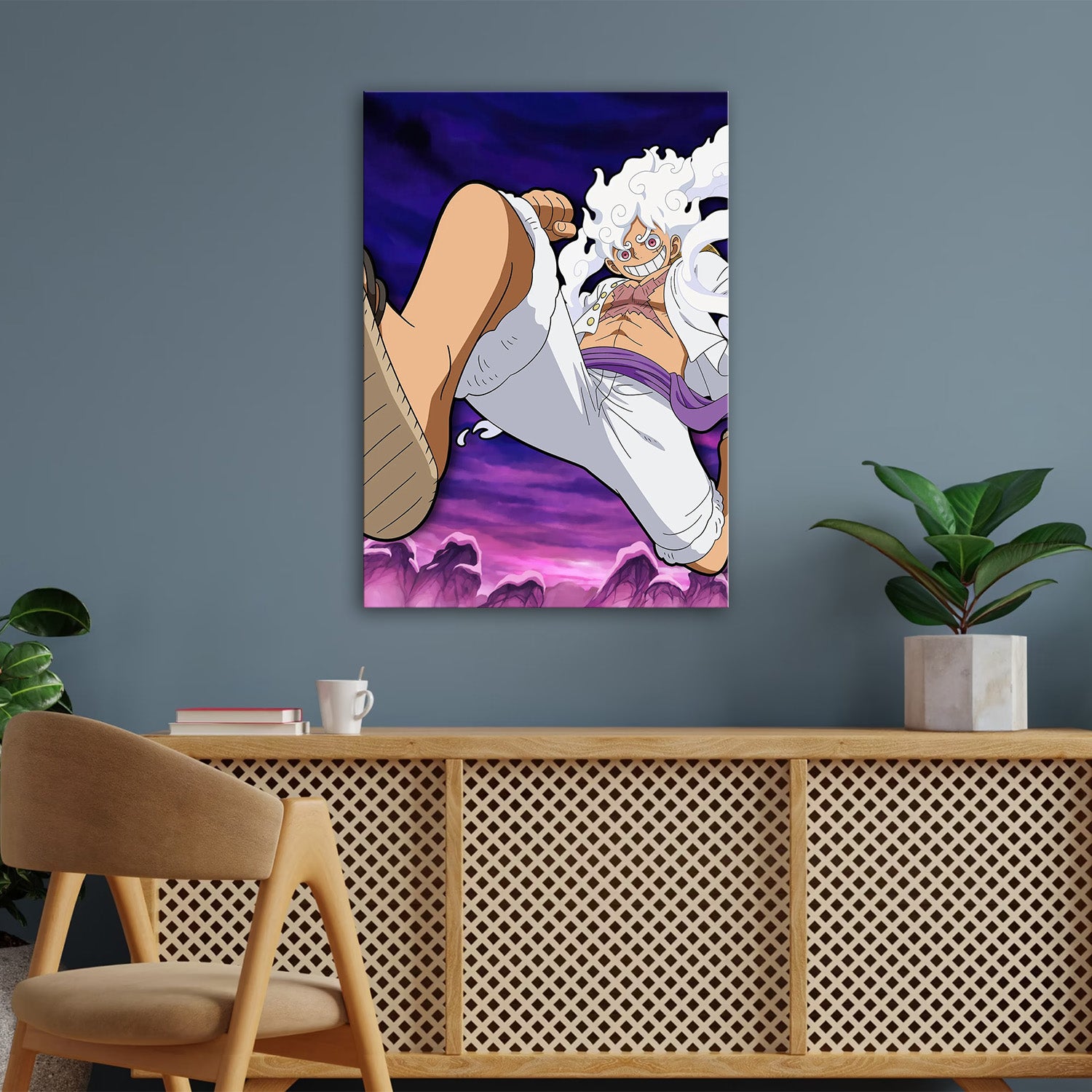 Luffy Unleashed_ Gear 5 Power - One Piece Metal Poster Media 3