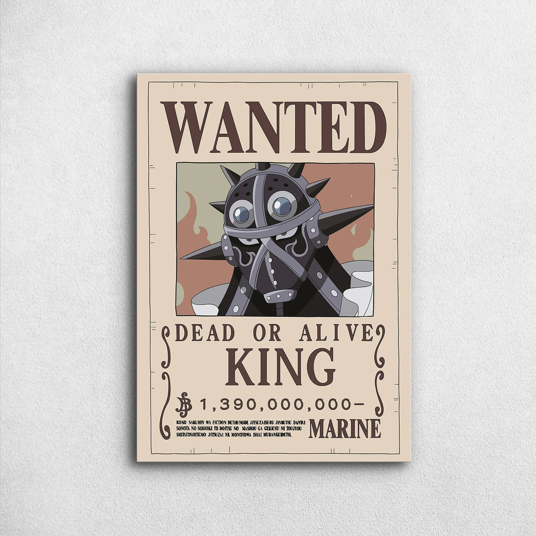King Wanted - One Piece Metal Poster Media 1