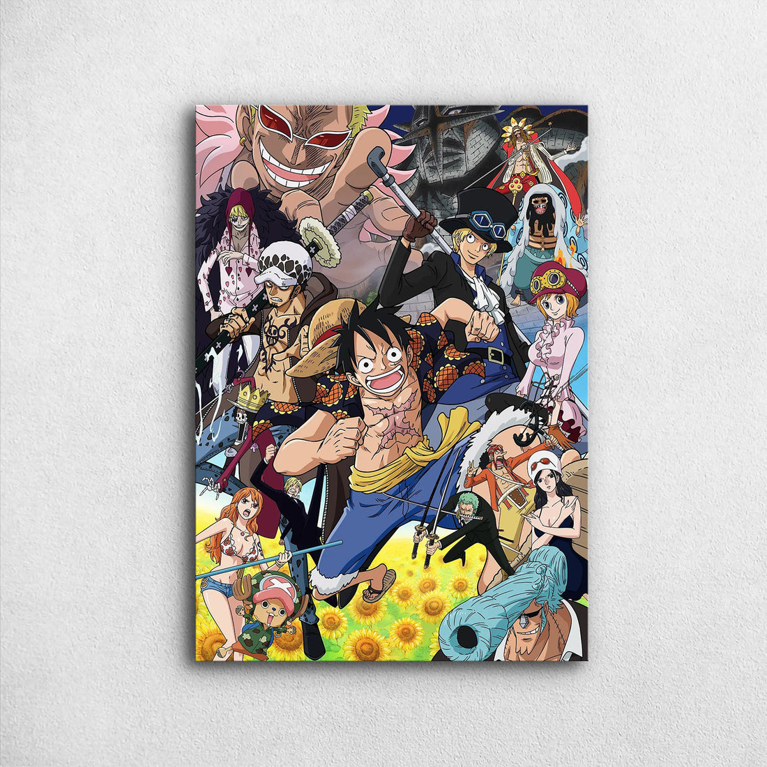 One Piece_ Grand Line Character Collage - One Piece Metal Poster Media 1