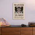 Gold D. Roger Wanted - One Piece Metal Poster Media 5