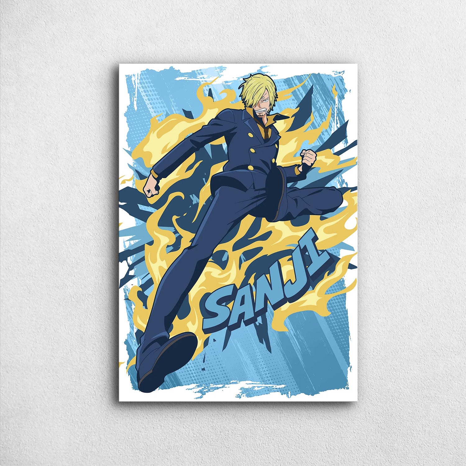 Sanji Effects - One Piece Metal Poster Media 1