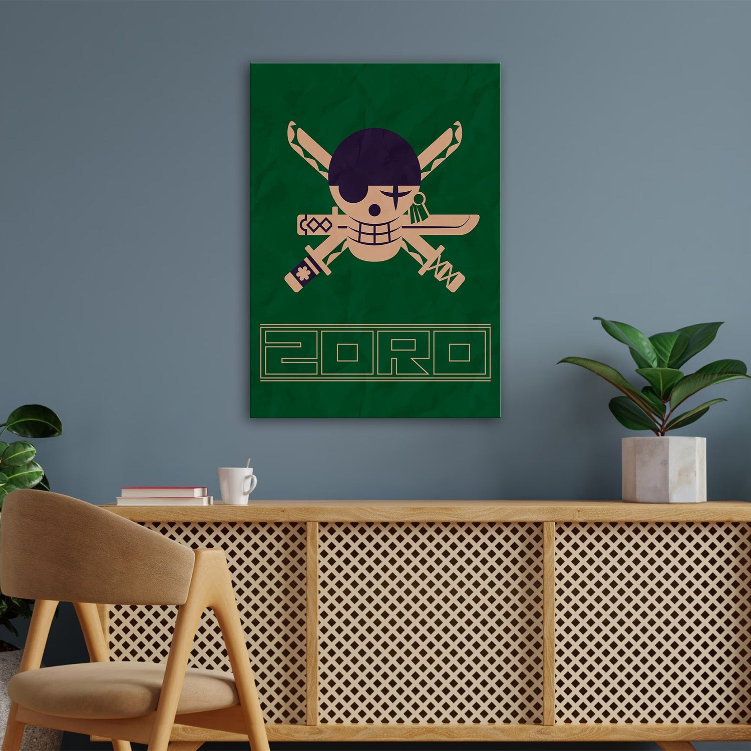 Roronoa Zoro Flag - One Piece Metal Poster Media 3