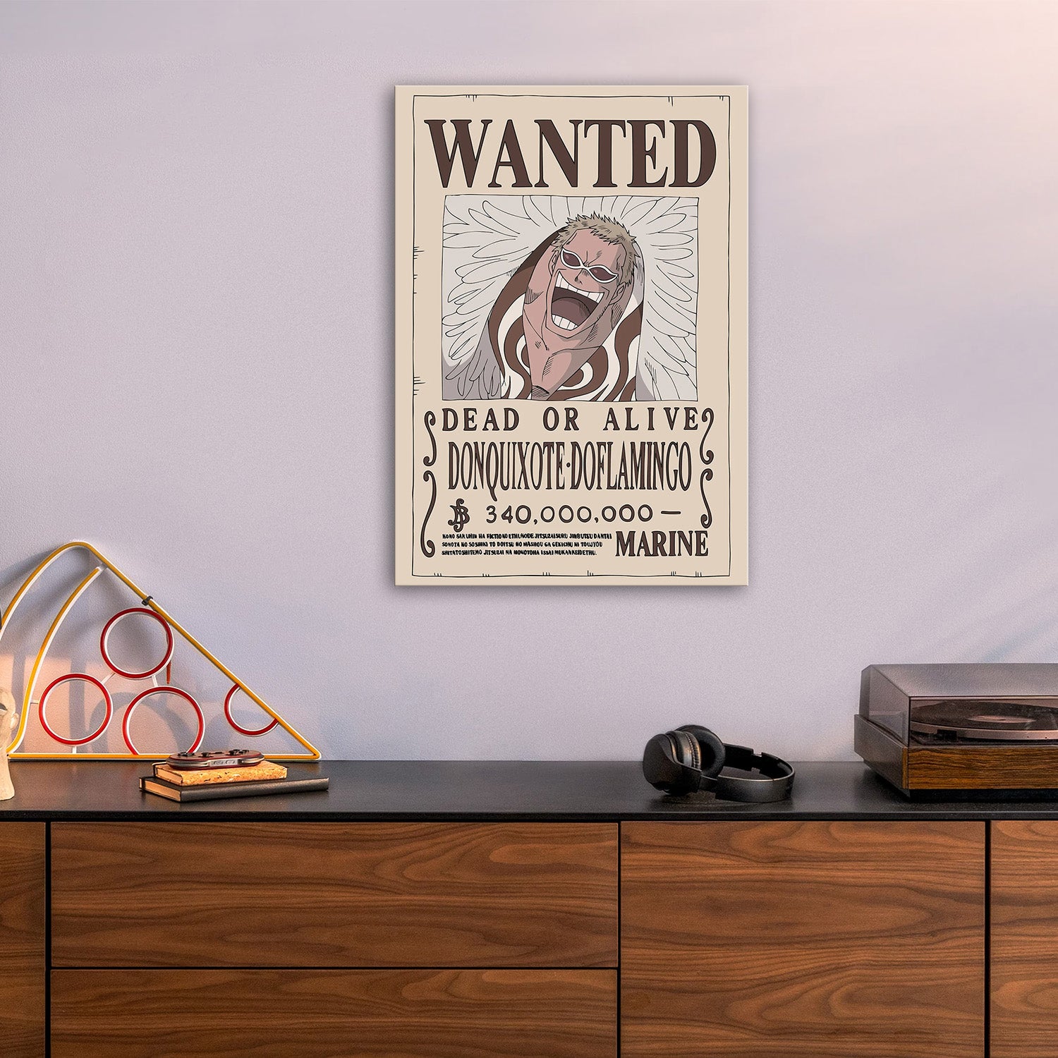 Donquixote Doflamingo Wanted - One Piece Metal Poster Media 5