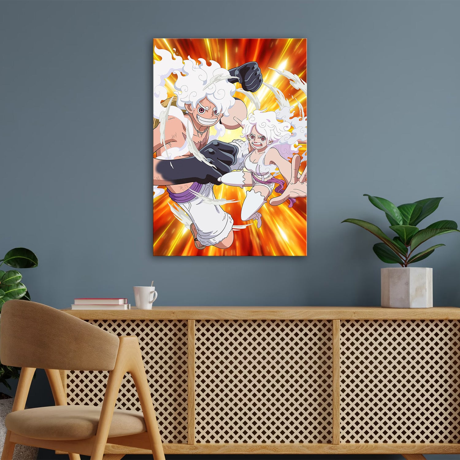 Egghead Luffy _amp_ Bonney Gear 5 - One Piece Metal Poster Media 3