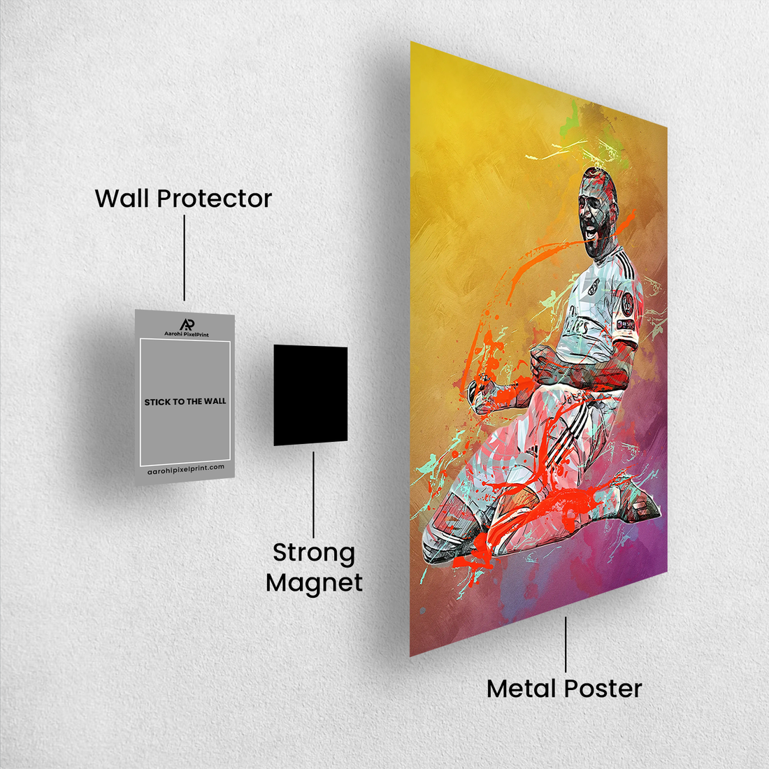 Karim Benzema – The Slide of Glory | Celebration Splash Art Poster