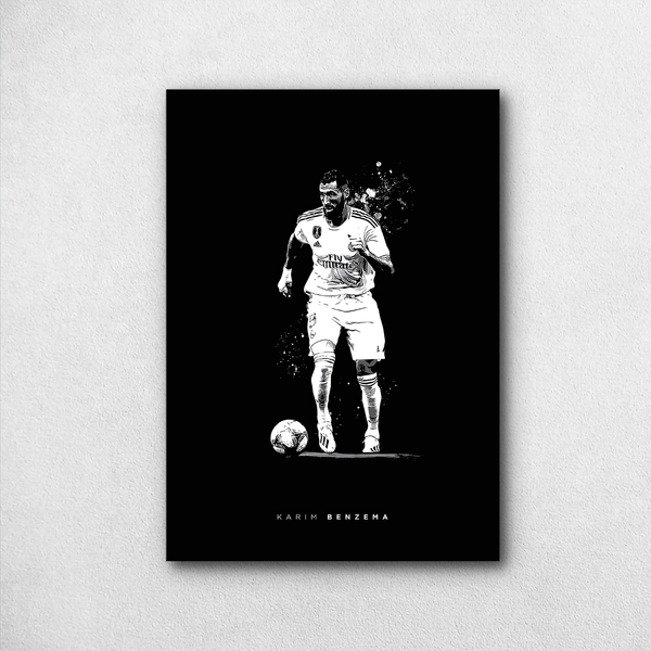 Karim Benzema – Monochrome Maestro | Black & White Motion Poster