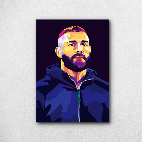 Karim Benzema – The Mindset | Abstract WPAP Art Poster