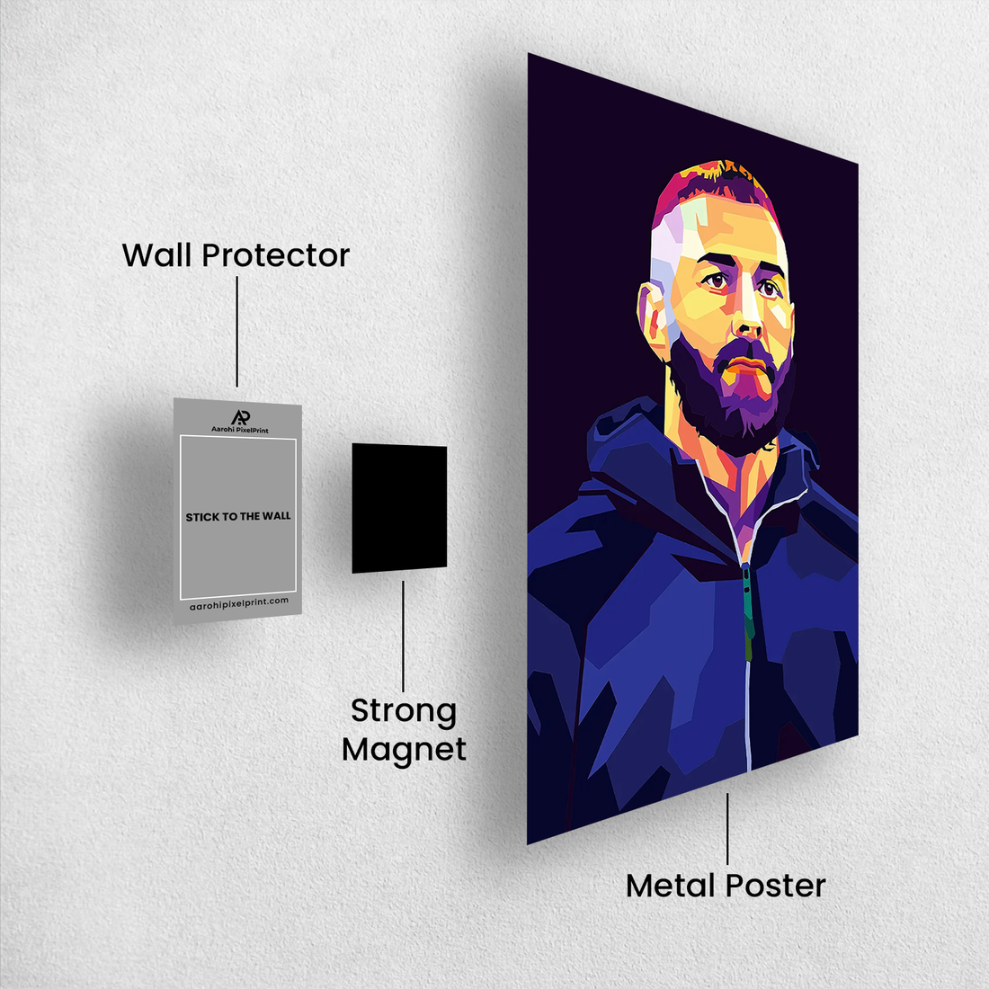 Karim Benzema – The Mindset | Abstract WPAP Art Poster