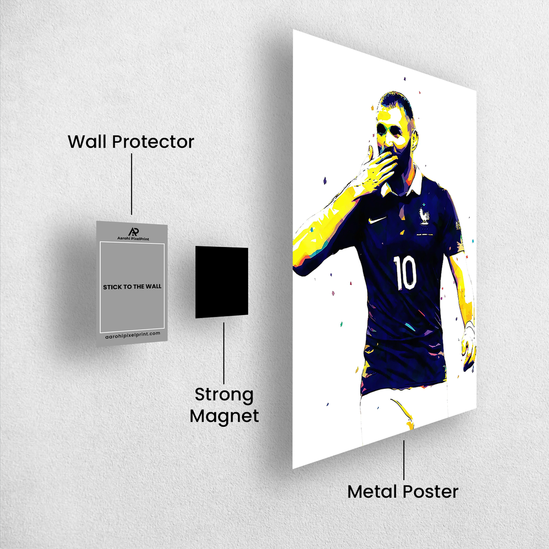 Karim Benzema – The French Flame | Pop Art Celebration Poster
