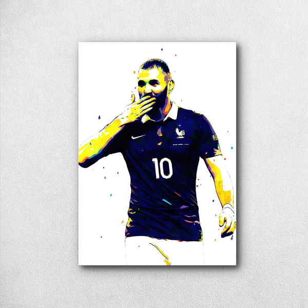 Karim Benzema – The French Flame | Pop Art Celebration Poster