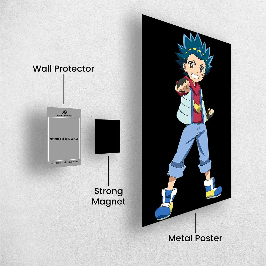 Beyblade Valt Aoi Solo Metal Poster – Champion Energy