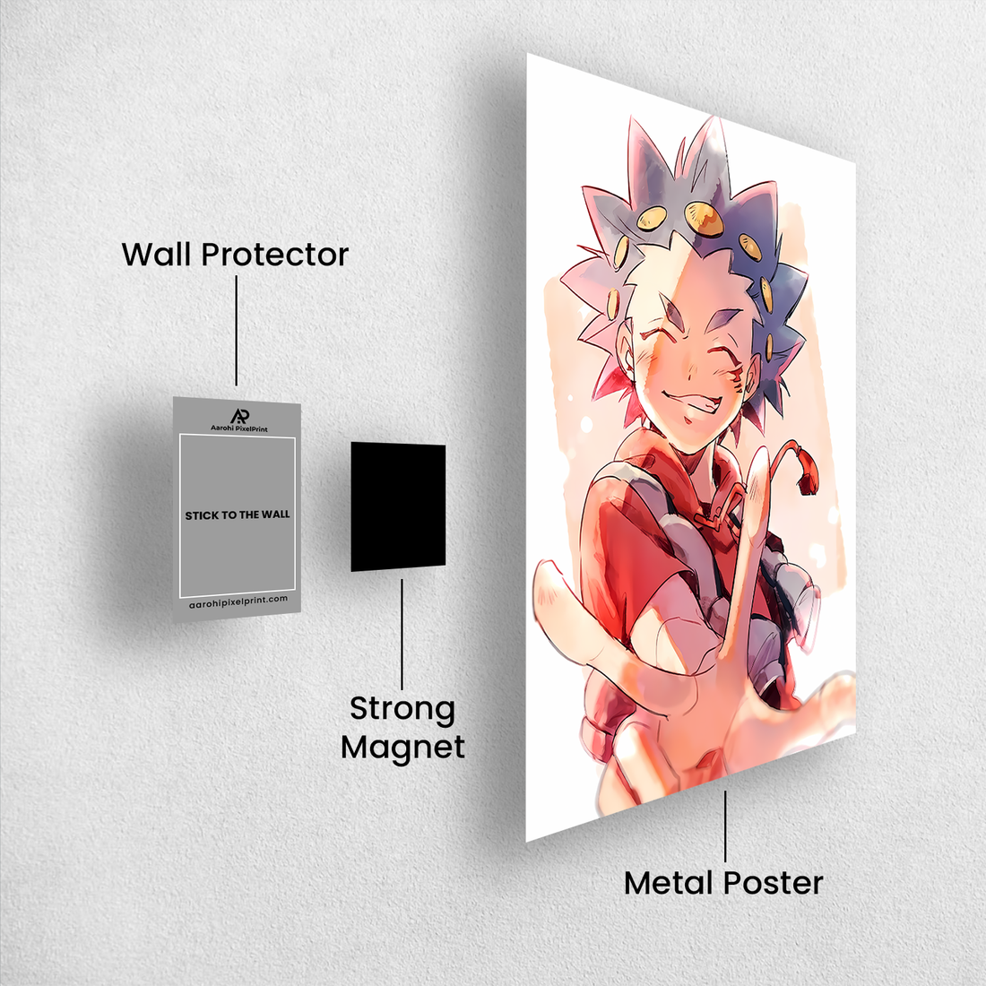 Valt Aoi Beyblade Metal Poster – Smile, Spin, Repeat