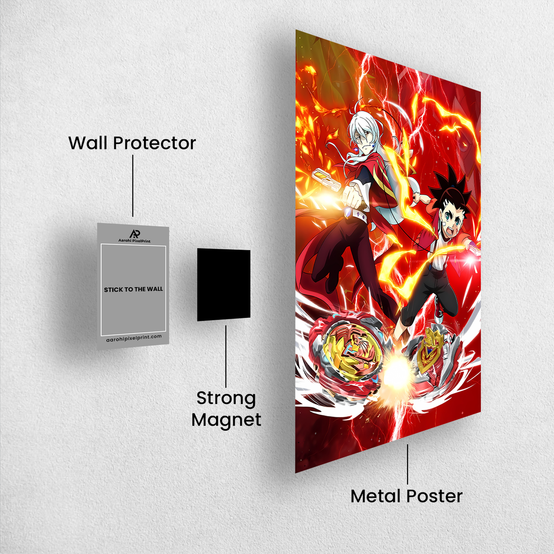 Beyblade Burst Turbo Metal Poster – Where Chaos Slams Into Metal