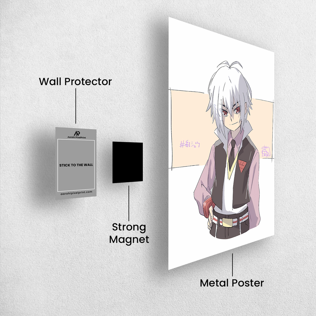 Beyblade Shu Kurenai Metal Poster – Cool, Calm, and Ruthless!