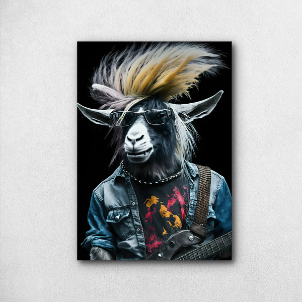 Groovy Goat - Poster by Aarohi PixelPrint