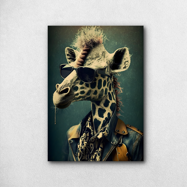 Jazzy Giraffe - Poster by Aarohi PixelPrint