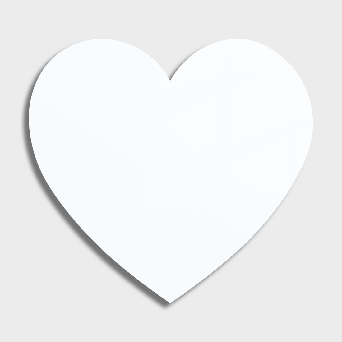 Heart Shaped Acrylic Photo Frame