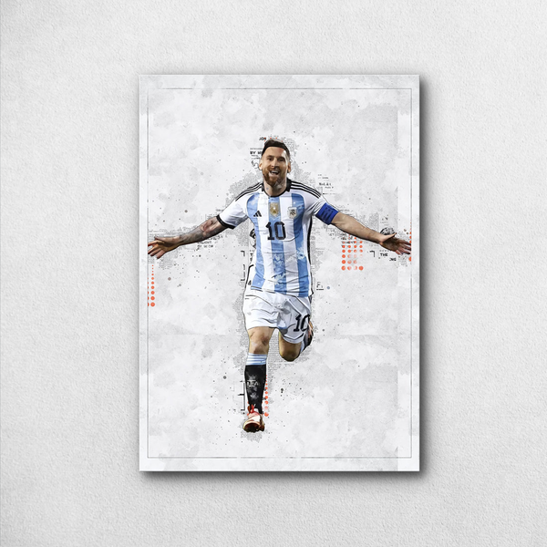 Lionel Messi World Cup Celebration Poster – Artistic Print | Premium Design