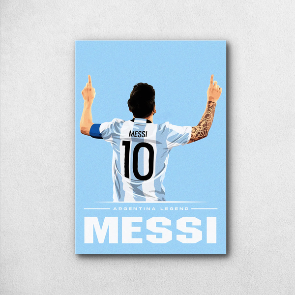 Lionel Messi Argentina Legend Poster – Minimalist Art | Premium Print