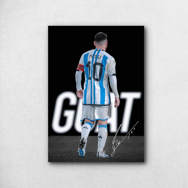 Lionel Messi GOAT Poster – Argentina Legend | Premium Print