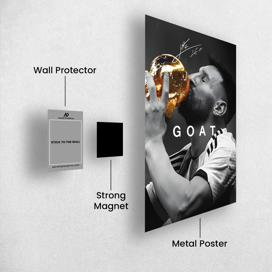 Messi World Cup “GOAT Kiss” Poster