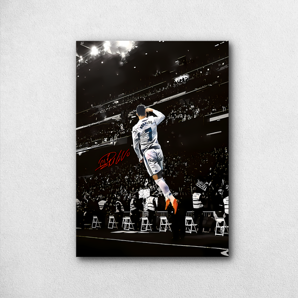 Cristiano Ronaldo Siuuu Celebration Poster – Real Madrid | Premium Print - Poster by Aarohi PixelPrint