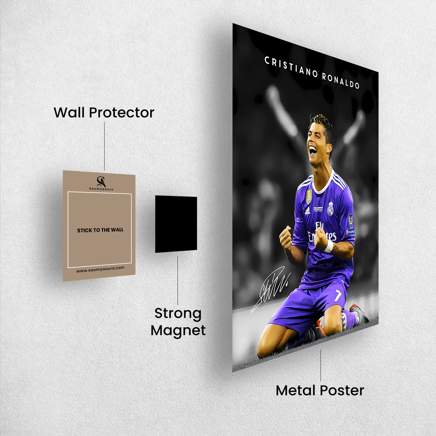 Cristiano Ronaldo Victory Celebration Poster – UCL Final | Premium Digital Poster
