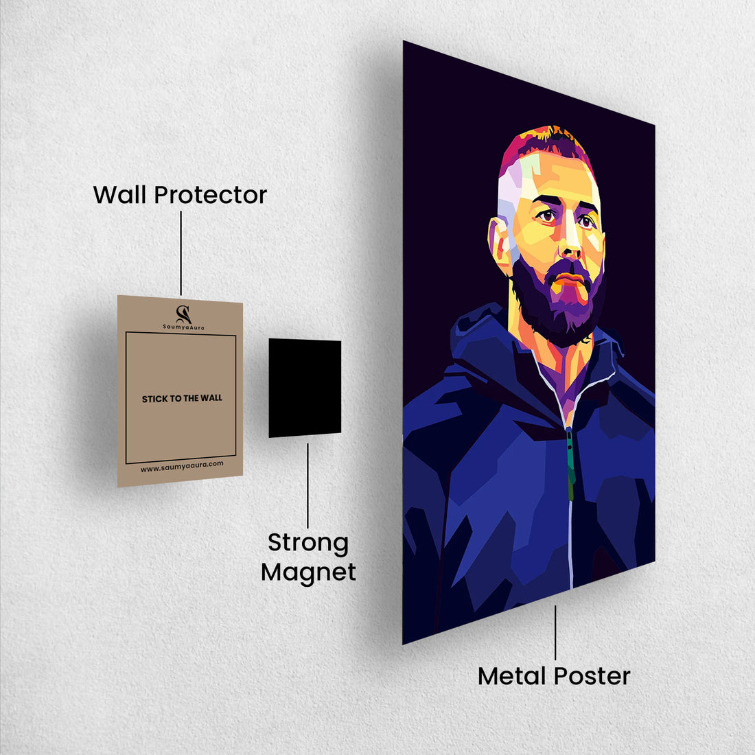 Karim Benzema – The Mindset | Abstract WPAP Art Poster - Poster by Aarohi PixelPrint