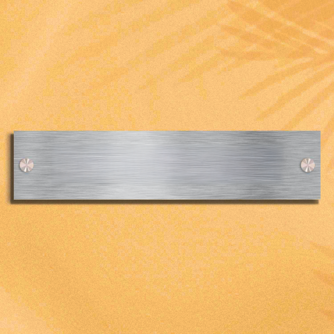 Rectangular - Stainless Steel nameplate for home