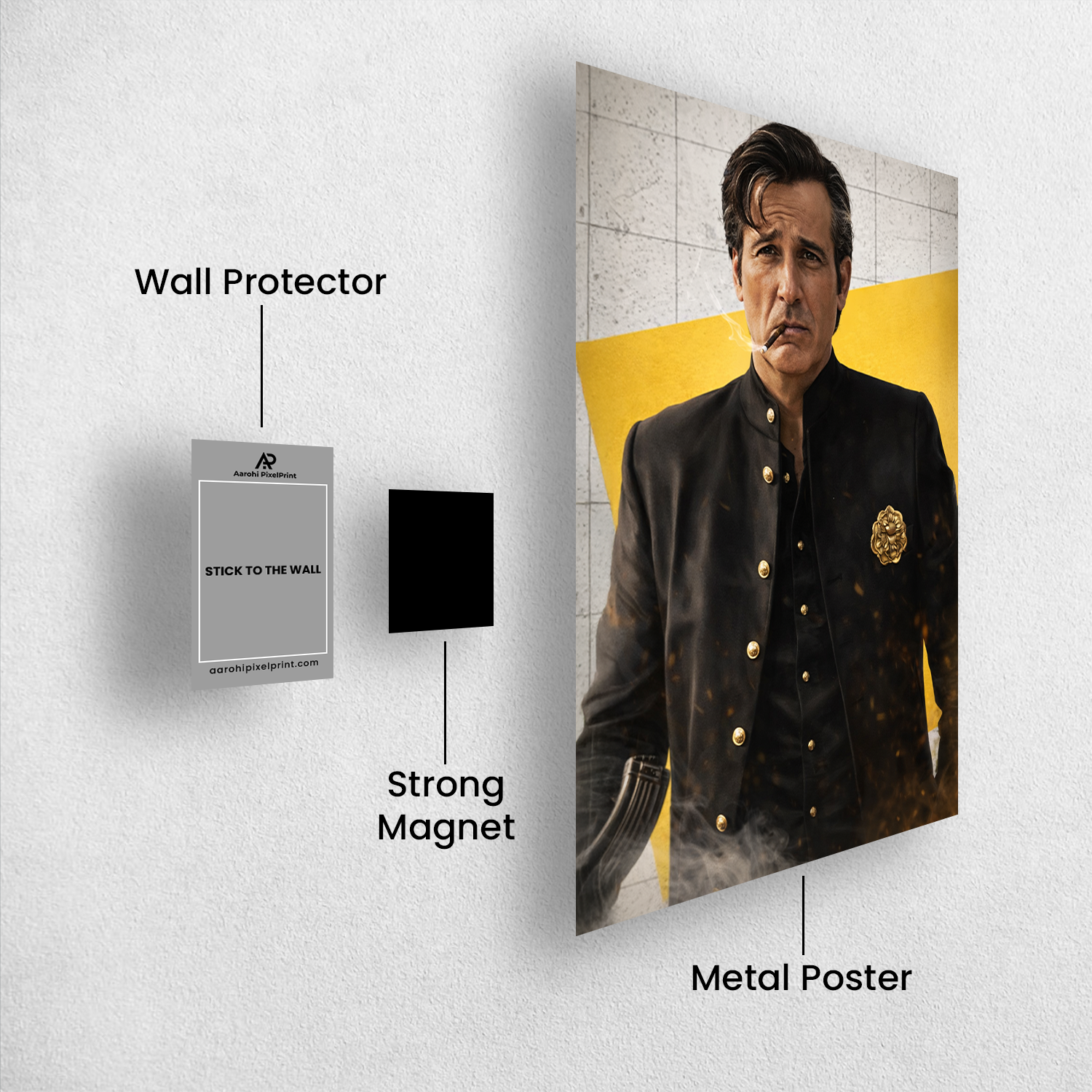 Rehman Dakait Metal Poster - Aarohi PixelPrint