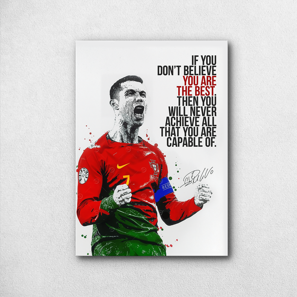 Ronaldo Motivational Poster – Siuuu Celebration Edition