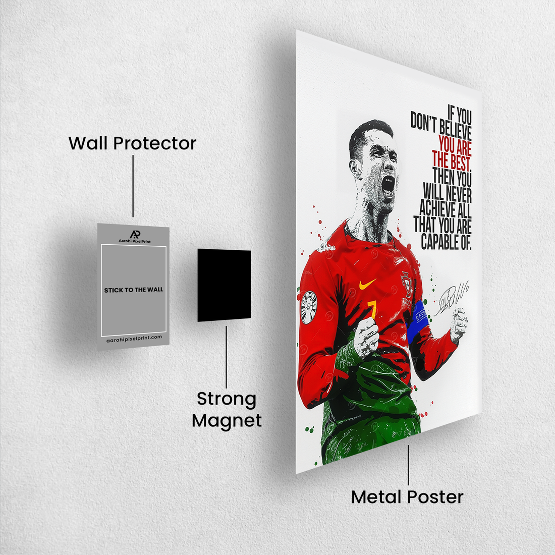 Ronaldo Motivational Poster – Siuuu Celebration Edition