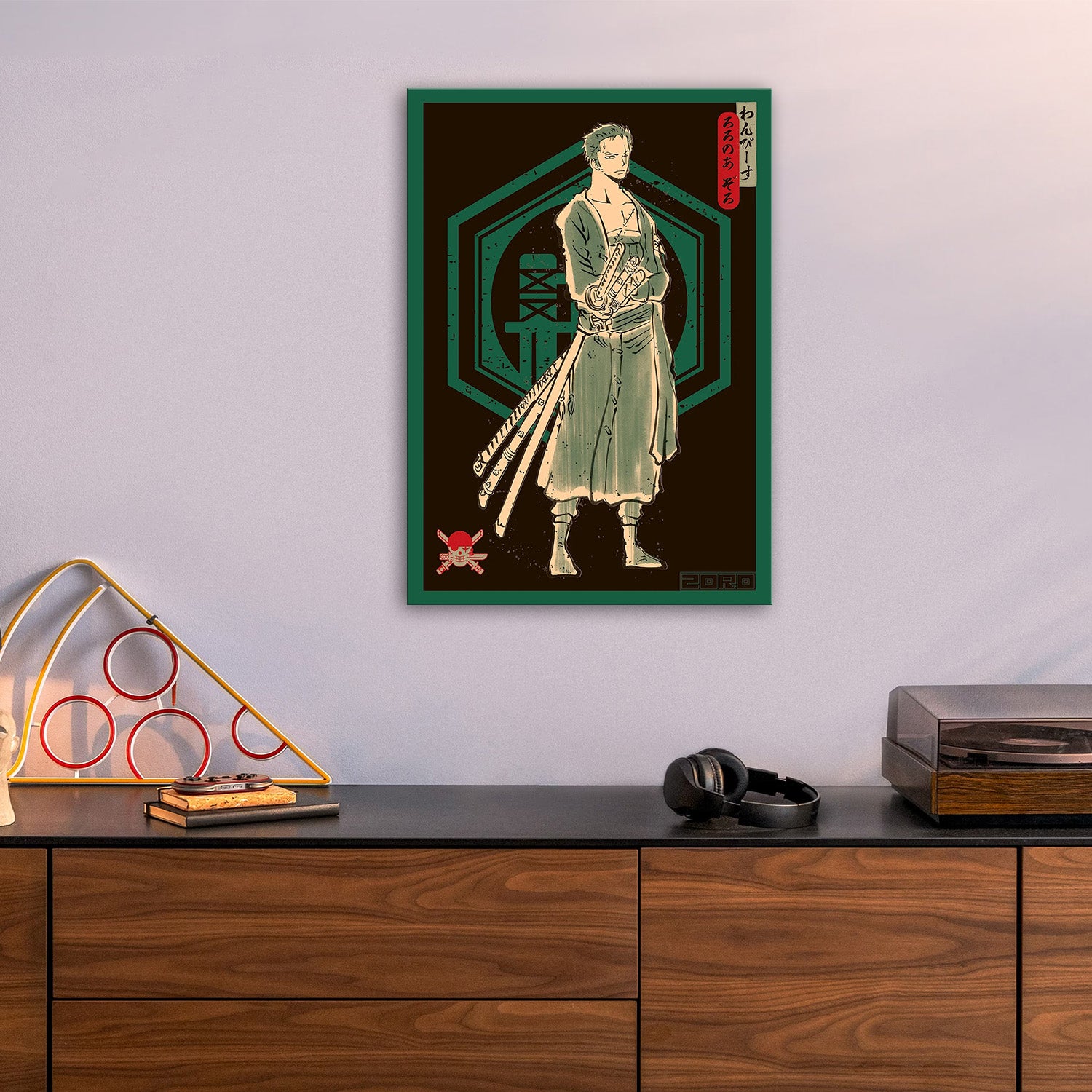 Roronoa Zoro Kamon - One Piece Metal Poster Media 5