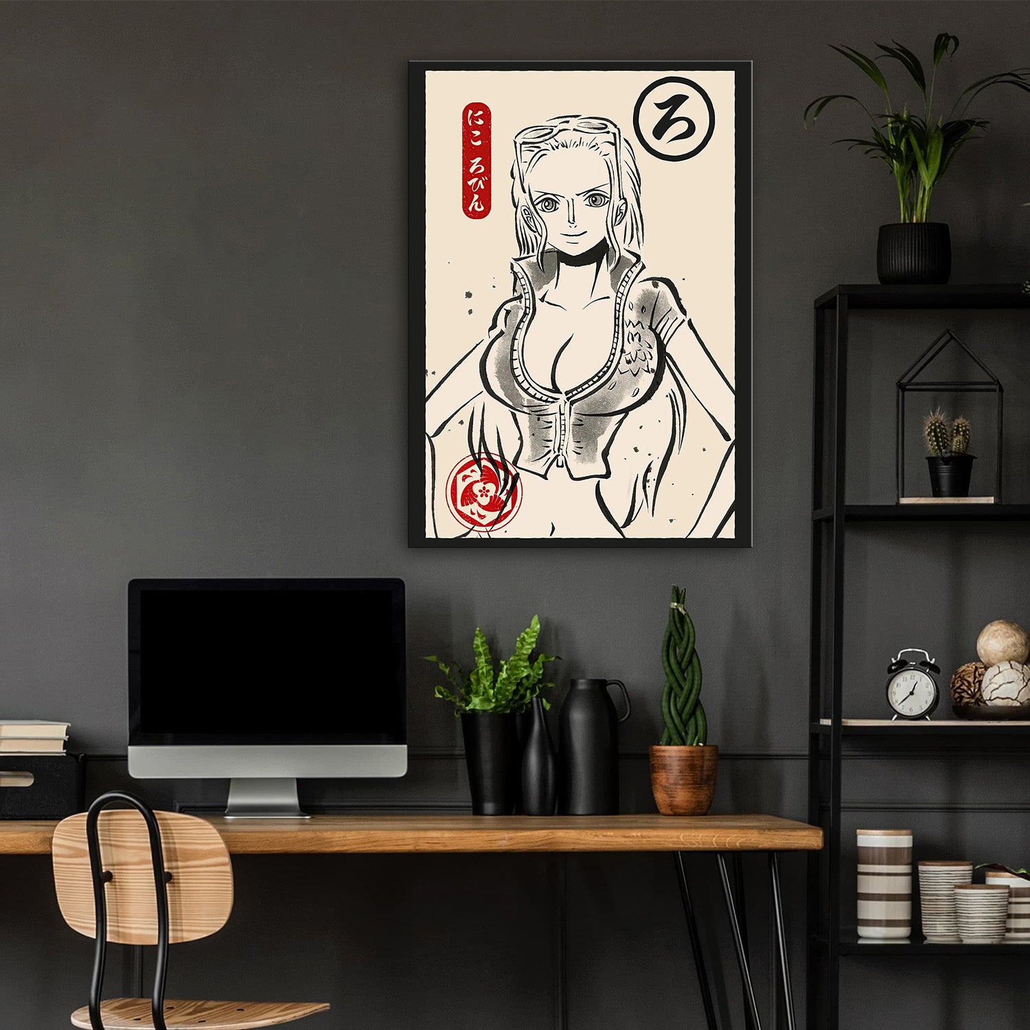 Nico Robin Ukiyo-e - One Piece Metal Poster Media 4