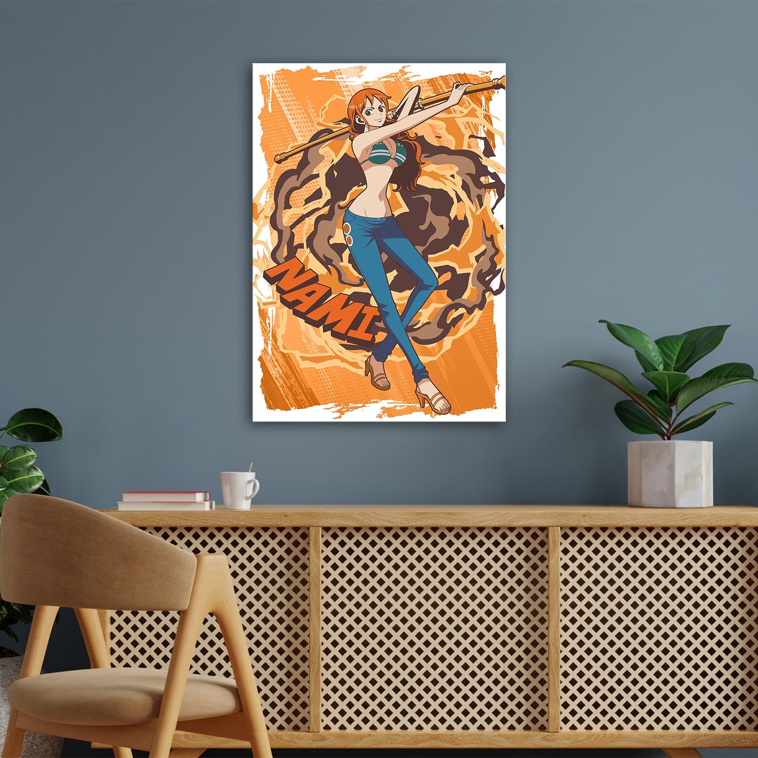Nami Effects - One Piece Metal Poster Media 3