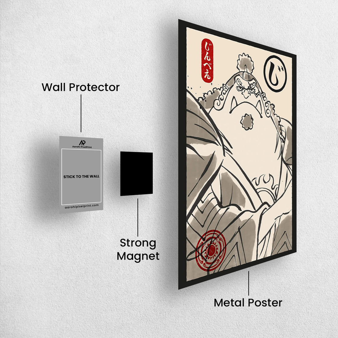Jinbe Ukiyo-e - One Piece Metal Poster Media 1