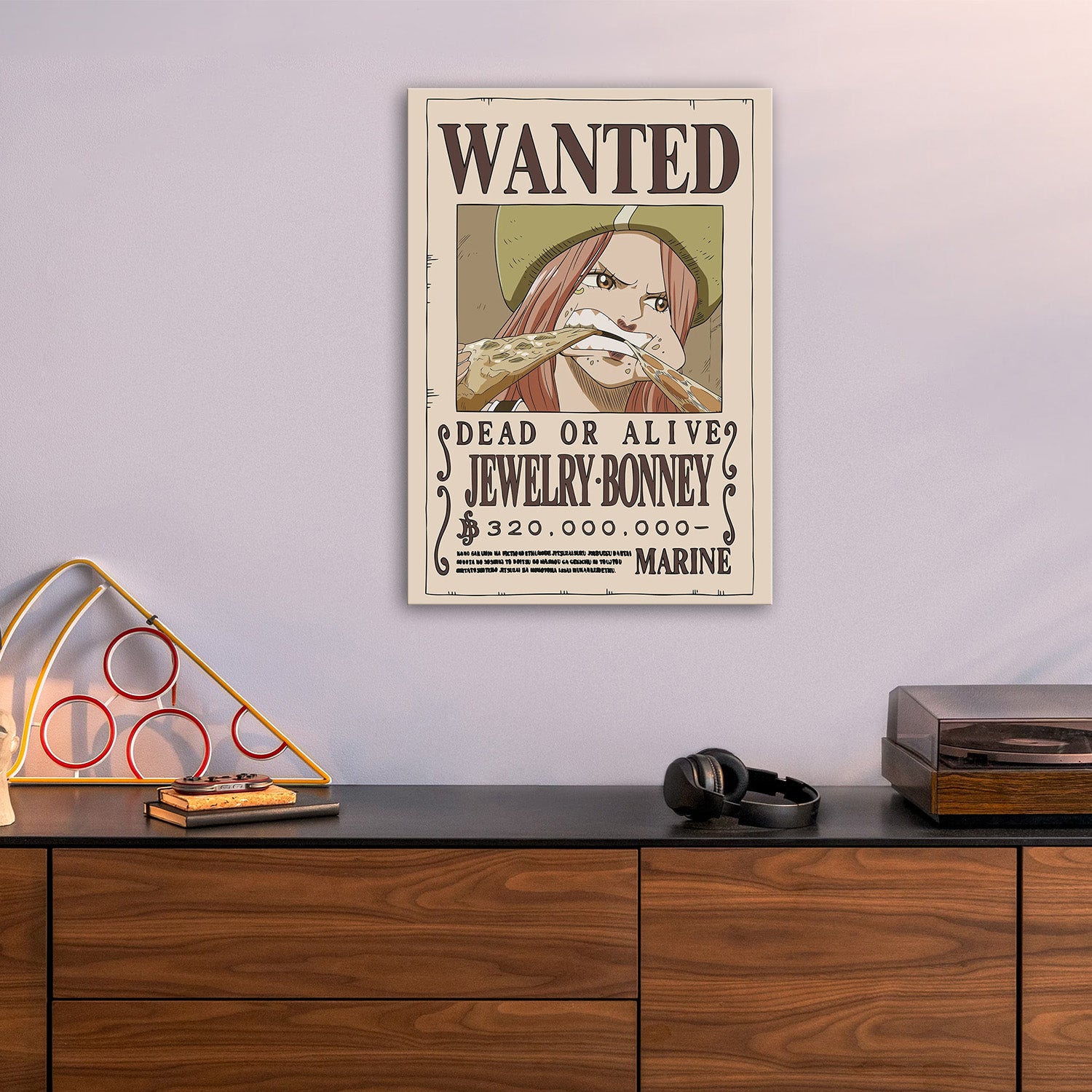 Jewelry Bonney Wanted - One Piece Metal Poster Media 5