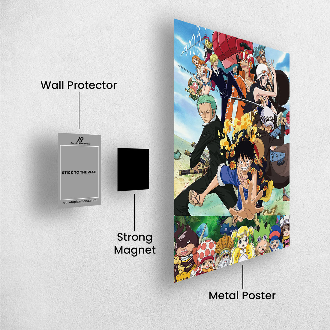 One Piece_ Dressrosa Grand Alliance - One Piece Metal Poster Media 1
