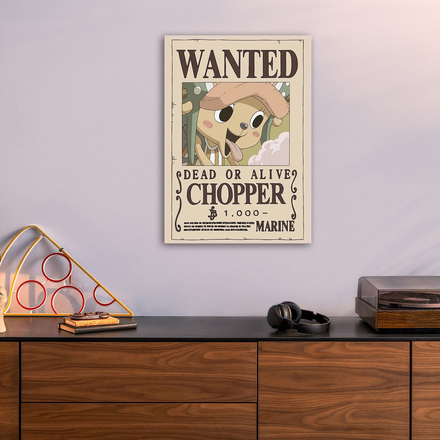 Chopper Wanted after Wano One Piece Metal Poster - Anime